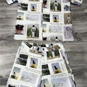 Forever 21 Henry R.Jones Set - Graphic Print Men Shorts - White and Gray